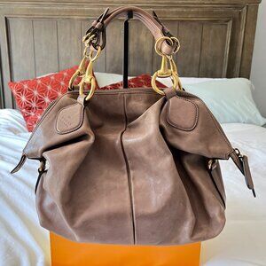 🌟 Vintage Gucci Calfskin Soft Top Handle Bag in Pink Tan - Prelove 🌟